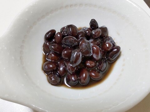 簡単、圧力鍋で炊く黒豆